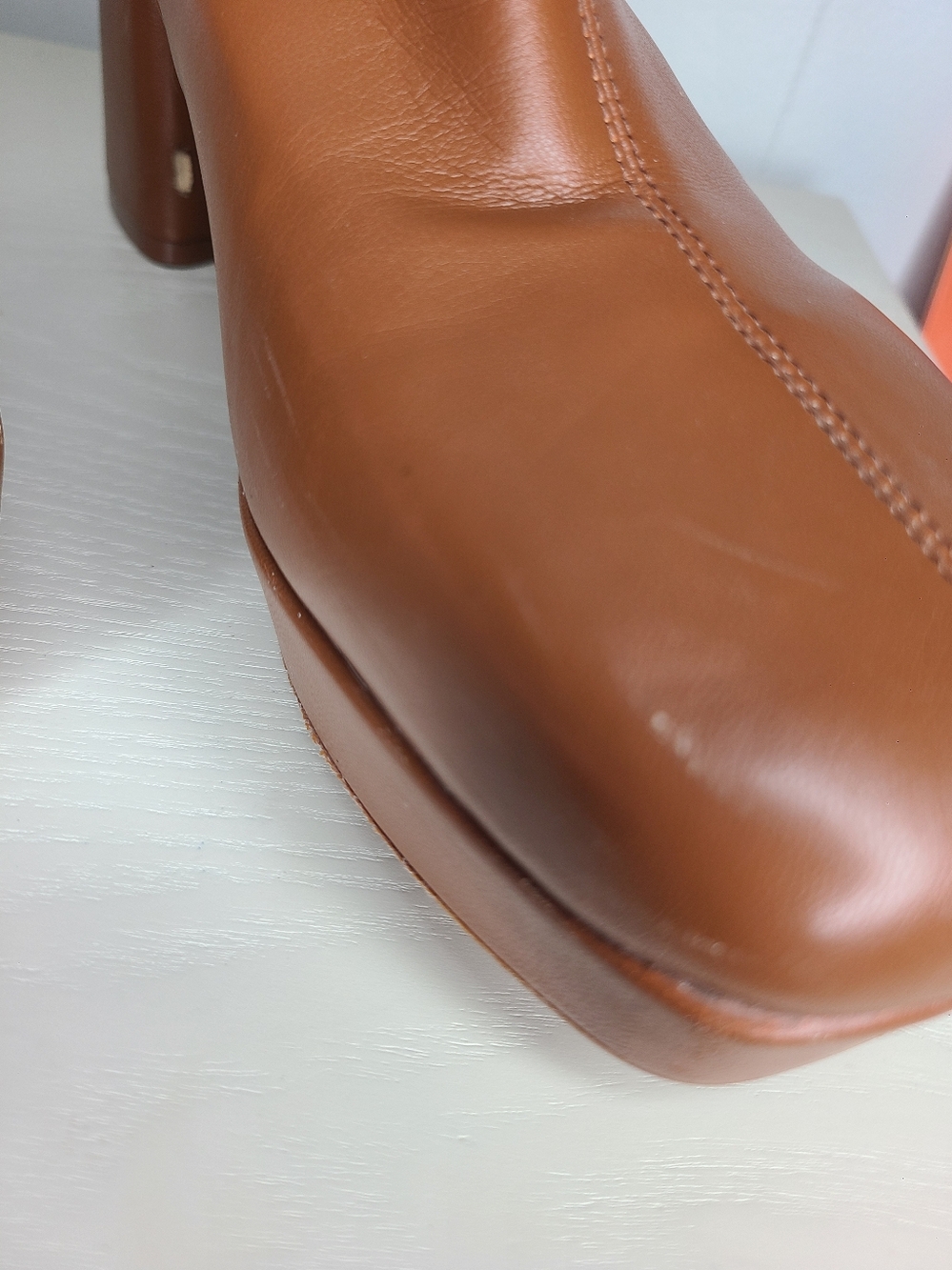 Aerosoles Brown Platform Boots π€ Size 8.5 Y2K - Picture 8 of 14
